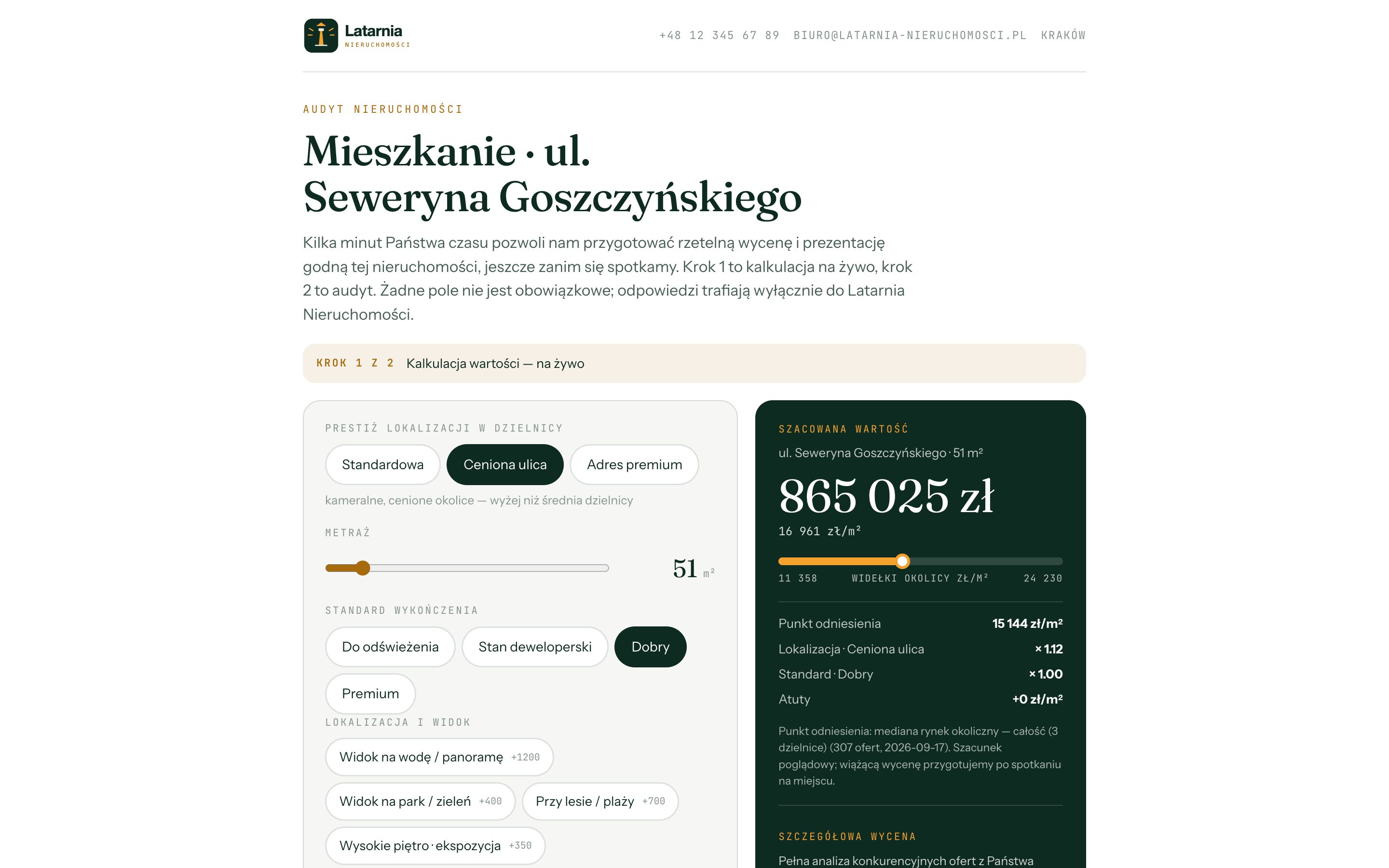 Audyt nieruchomości: kalkulacja wartości na żywo