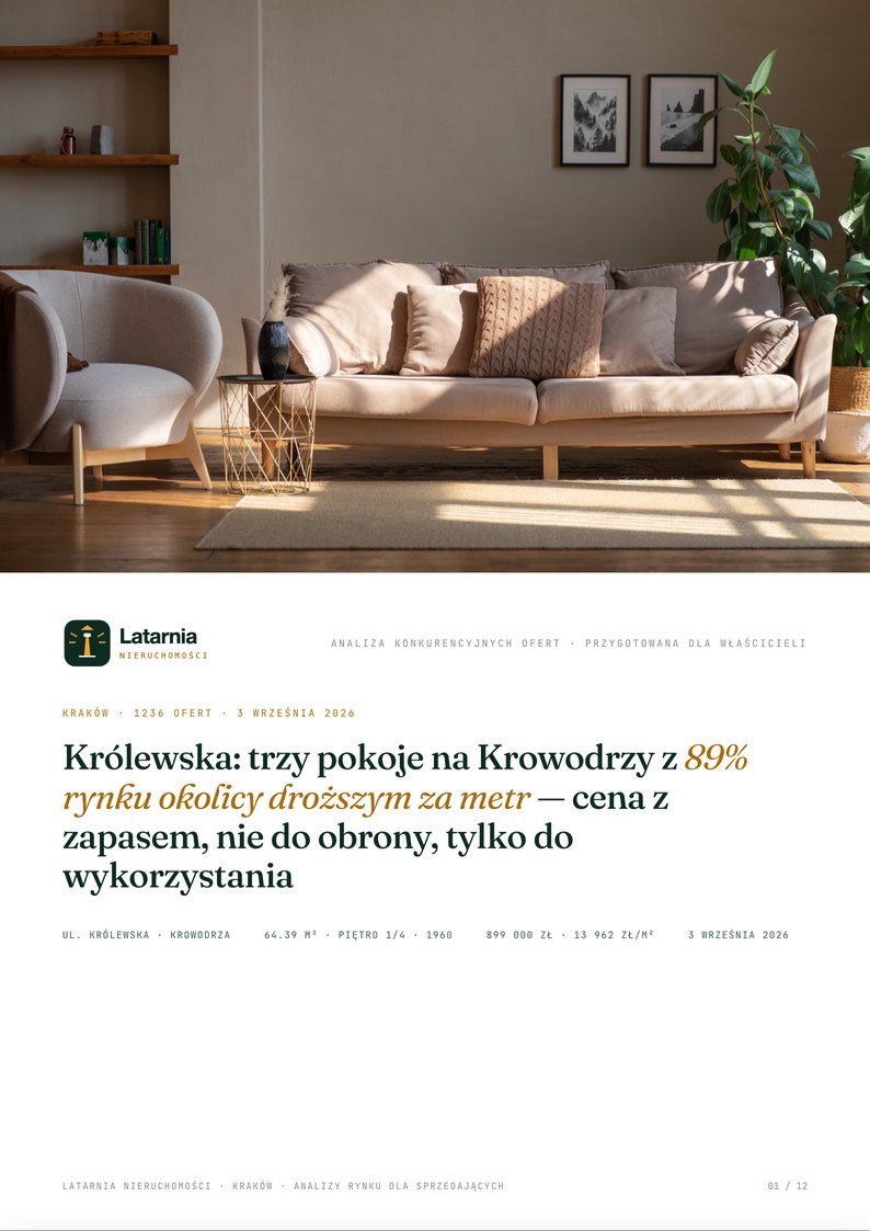 Okładka analizy konkurencyjnych ofert