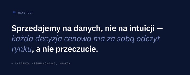 Okładka analizy w szablonie Deweloper